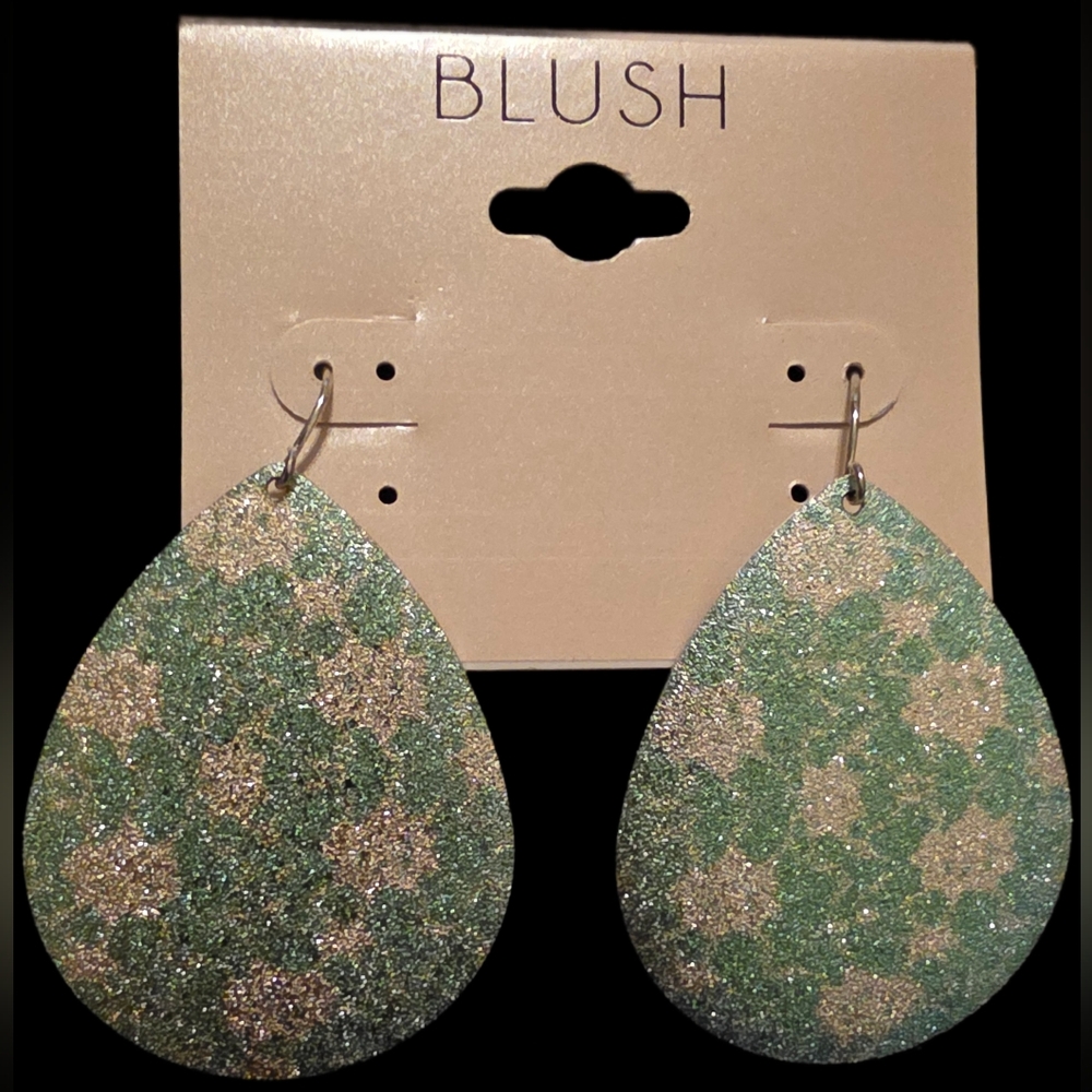 Shimmery Teardrop Earrings